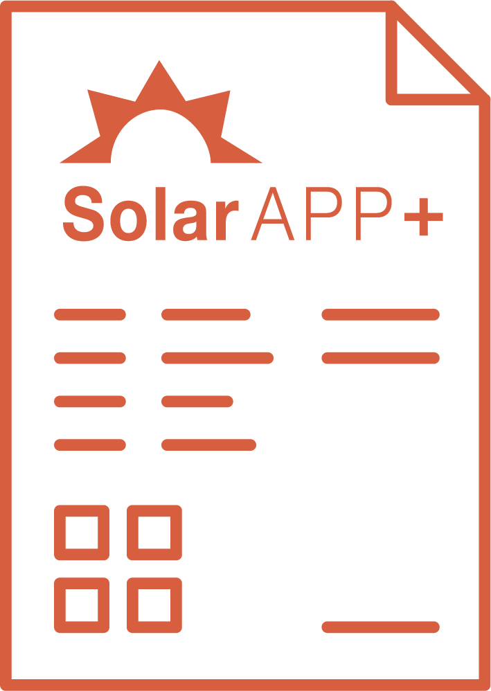 SolarAPP approved – Code compliant applications are issued a permit instantly after fee payment