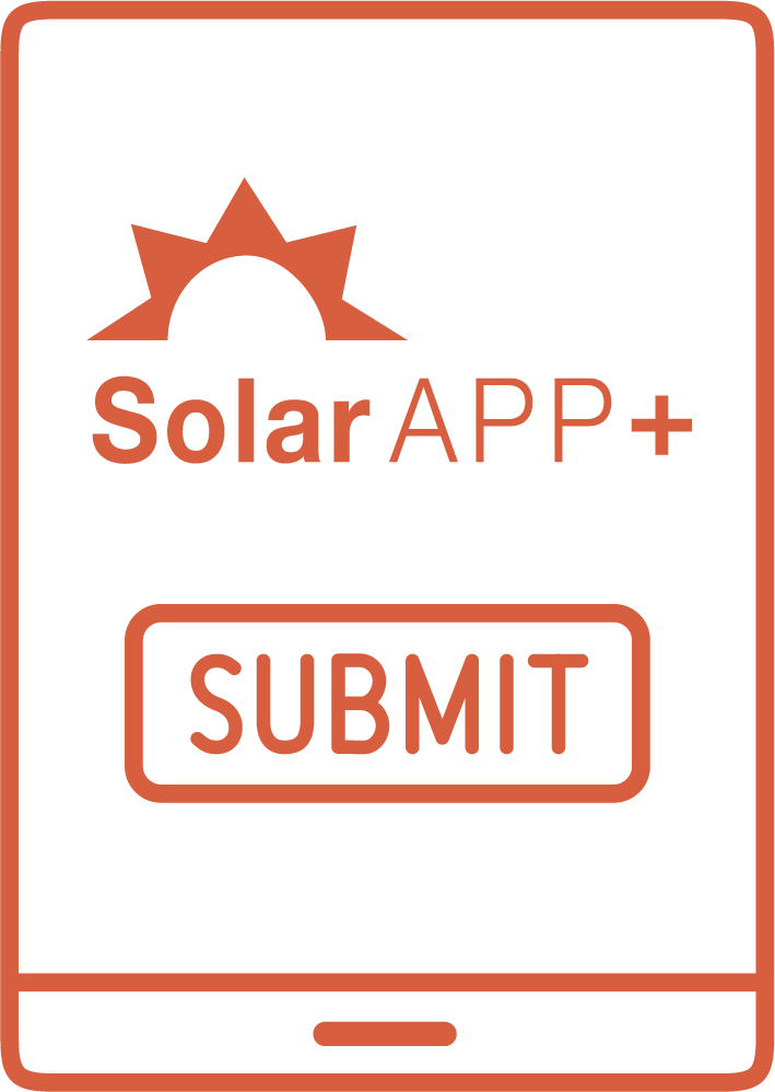 SolarAPP submit – Installer submits an application with design specifications through SolarAPP